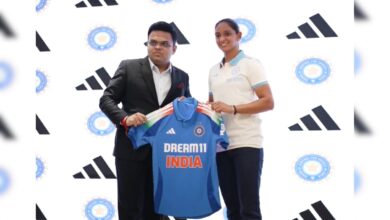 Harmanpreet Kaur Unveils Indian Cricket Team's New ODI Jersey. watch