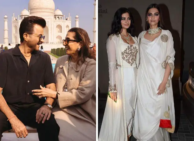 Anil Kapoor takes wife Sunita Kapoor on a 'romantic' getaway to Taj Mahal; Sonam Kapoor, Rhea Kapoor react : Bollywood News