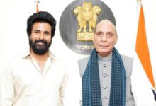 Minister of Defense Rajnath Singh meets Sivakarthikeyan and Amaran team; commends film's tribute to real-life hero Major Mukund Varadarajan : Bollywood News