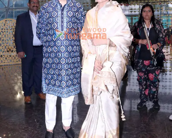 Photos: Rekha snapped at the Aditya Vikram Birla Puraskars 2024 at NSCI Dome, Worli