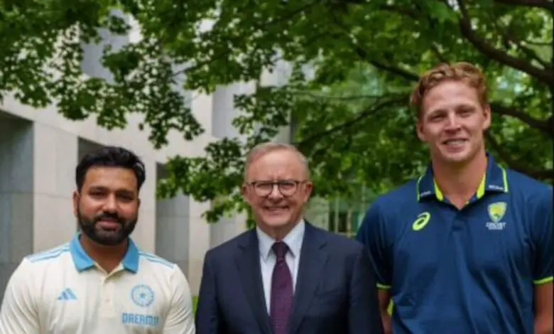 Indian Cricket Team Calls On Australian Prime Minister Anthony Albanese Ahead Of Practice Game In Canberra