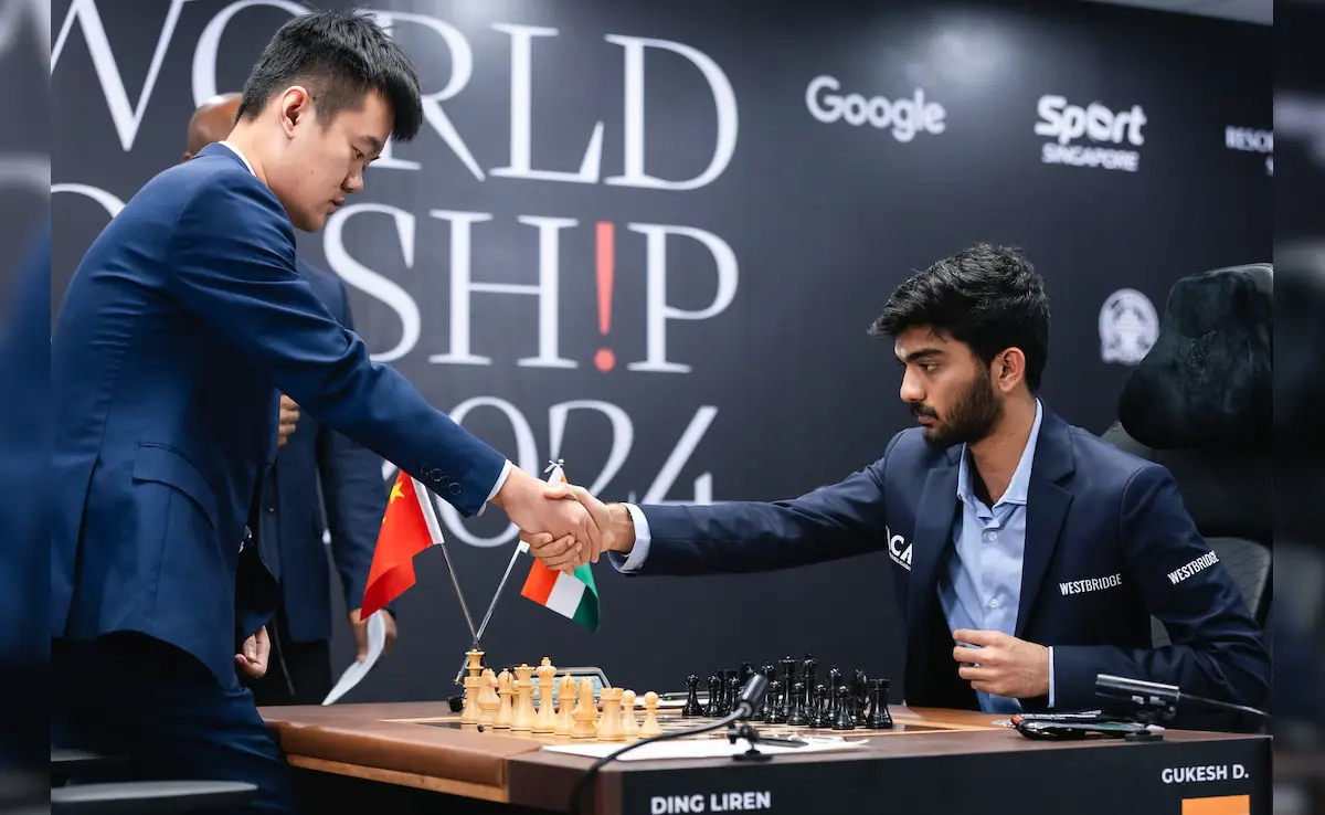 World Chess Championship 2024: D Gukesh, Ding Liren Play Out Yet Another Draw In 8th Game