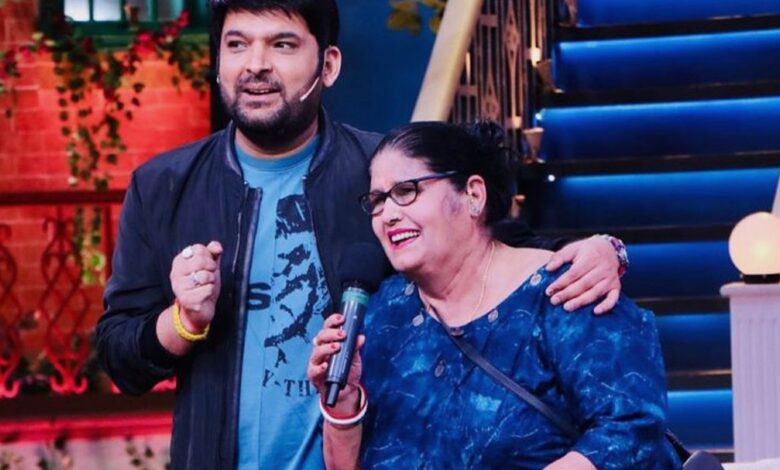 Why does his mother come to Kapil Sharma show?