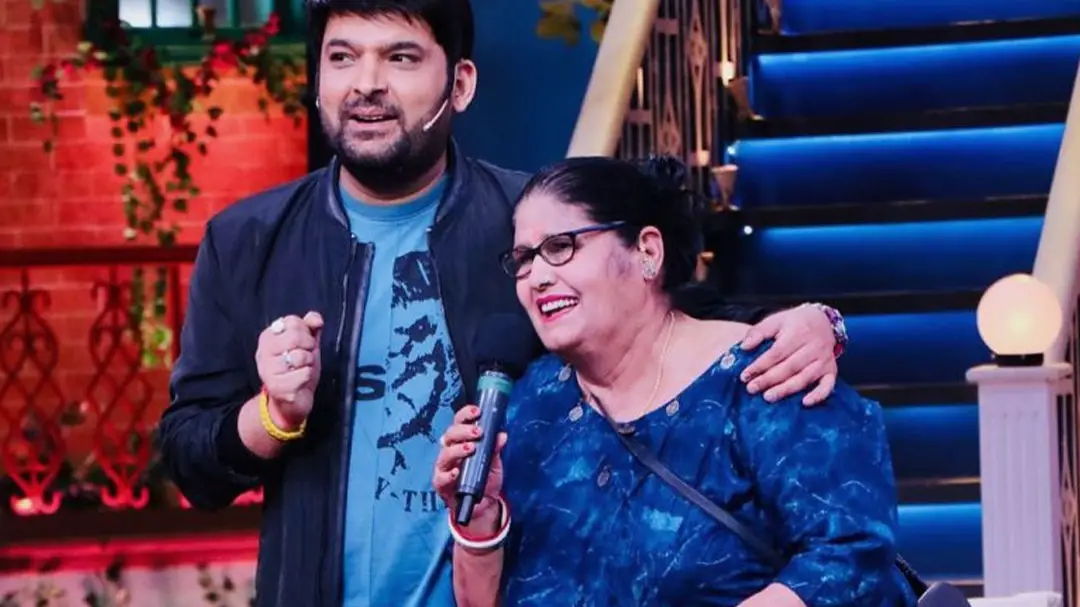 Why does his mother come to Kapil Sharma show?