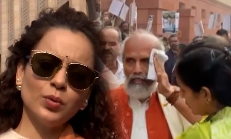 Kangana Ranaut's reaction on the pushing and shoving incident in Parliament complex