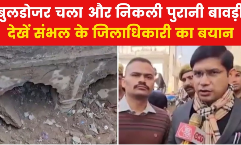 What did Sambhal DM Rajendra Pansia say after finding a stepwell? see