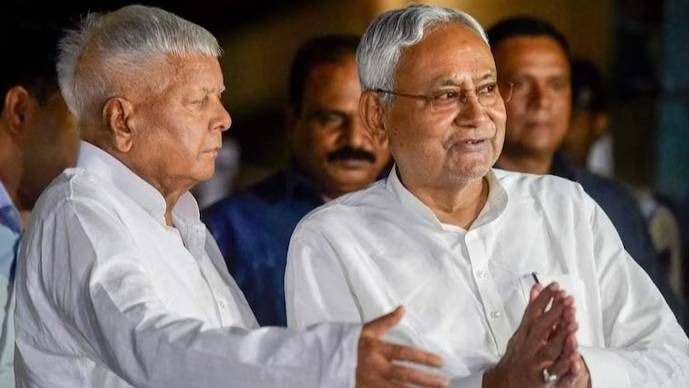 Lalu prasad yadav with Nitish Kumar. (File Photo)