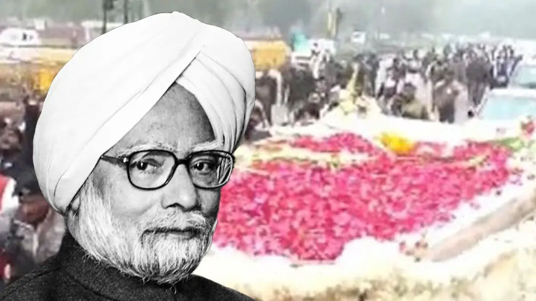 Dead body of former PM reaching Nigam Bodh Ghat