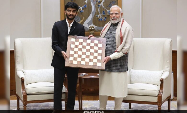 PM Narendra Modi Meets "India's Pride" D Gukesh After World Chess Championship Win