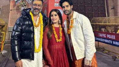 Aaman Devgan, Rasha Thadani, and Abhishek Kapoor seek blessings in Varanasi for Azaad; attend Ganga Aarti