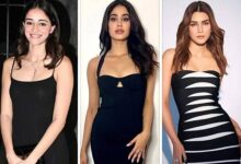 Ananya Pandey to Kriti Sanon, take a look at how Bollywood divas are owning the black bodycon trend : Bollywood News