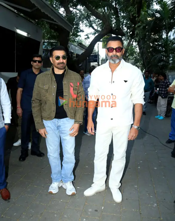 Photos: Sunny Deol and Bobby Deol snapped at an event in Town