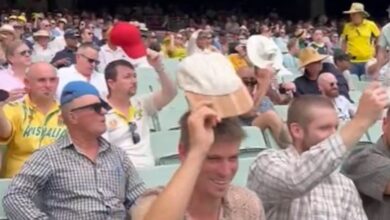 India, Australia Fans Join Forces For Iconic 'Floppy Hats' Tribute To Shane Warne. watch