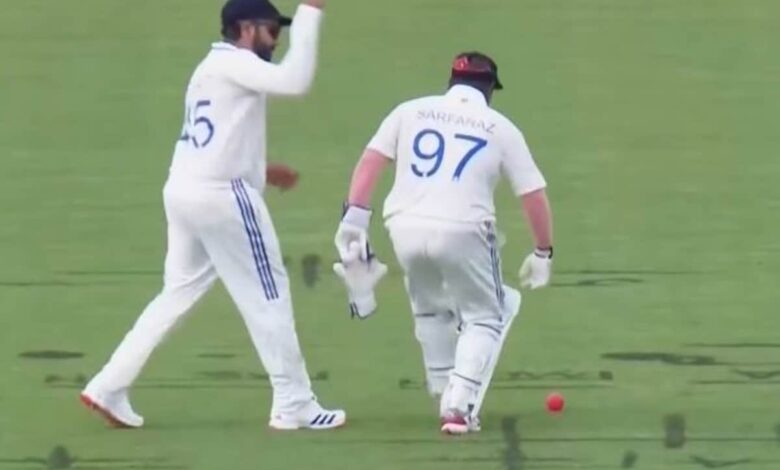 Rohit Sharma Punches 'Keeper' Sarfaraz Khan As India Star Fumbles, Video Goes Viral