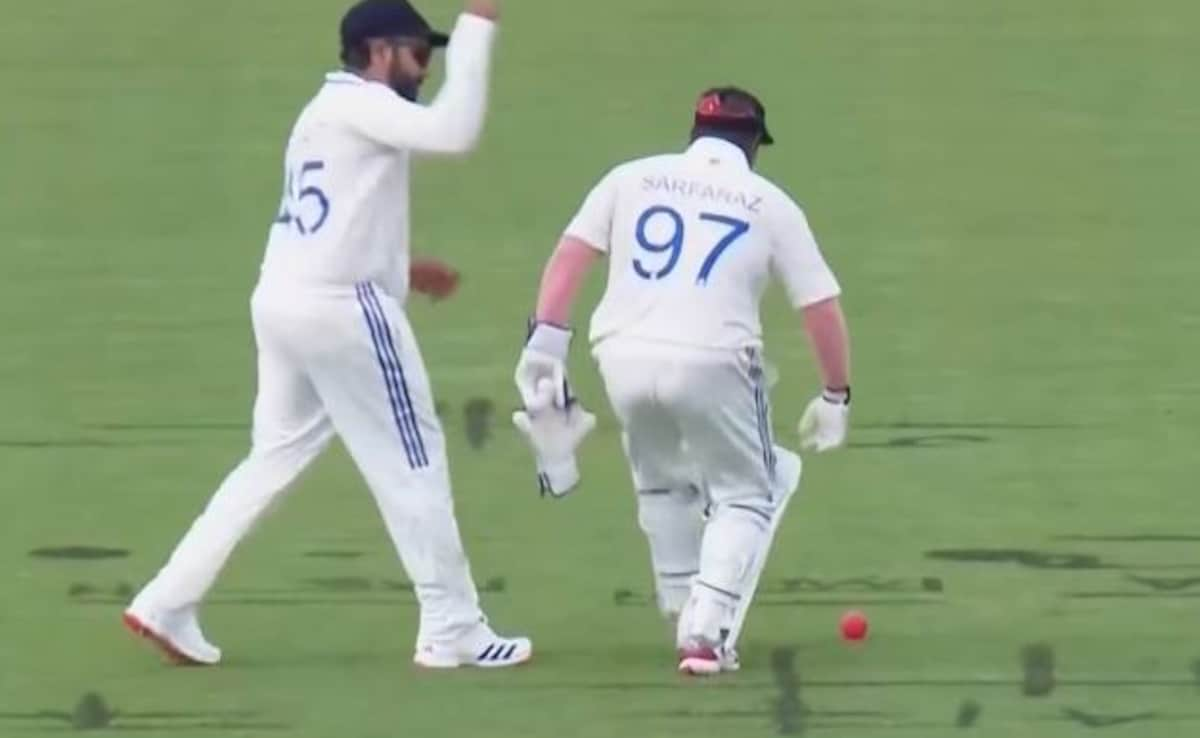 Rohit Sharma Punches 'Keeper' Sarfaraz Khan As India Star Fumbles, Video Goes Viral