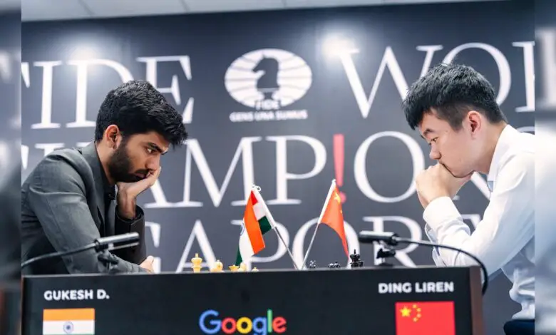 World Chess Championship: 9th Game Between D Gukesh And Ding Liren Ends In Draw