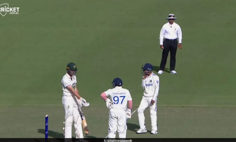 Sarfaraz Khan Brings Gully Cricket Rule, Demands Australian Batter's Dismissal For Double Bat. watch