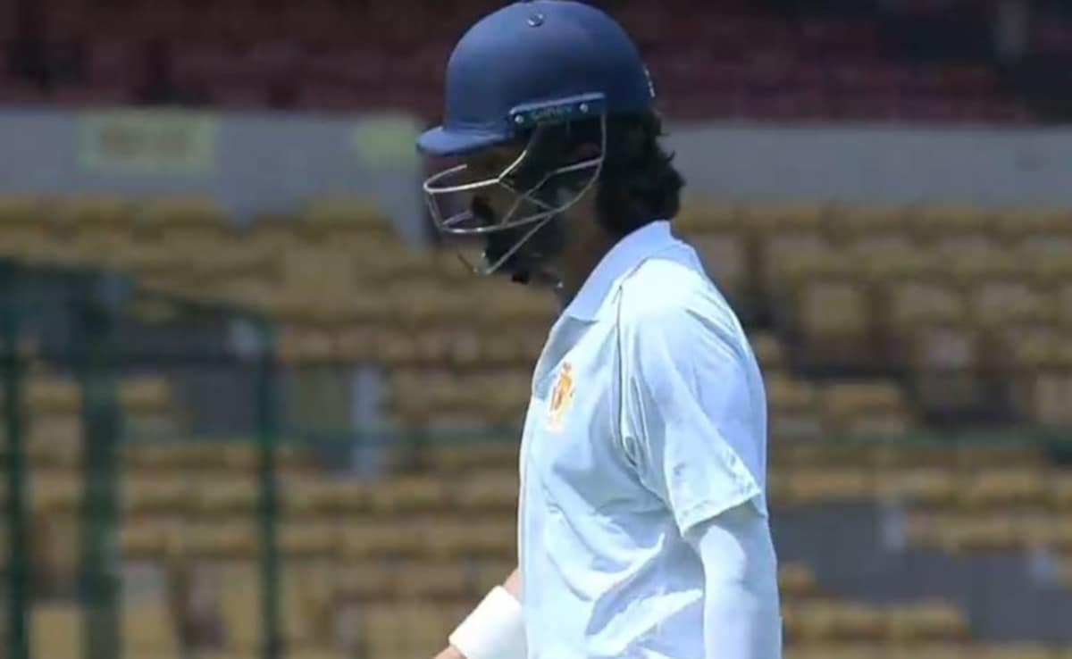 Kl Rahul Falls for 26 on Ranji Trophy Comeback; Karnataka 267/5 vs Haryana in Must-Win Match