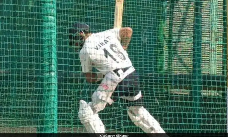 Virat Kohli Works on Backfoot Game, Produces Powerful Strokes in Nets. Watch