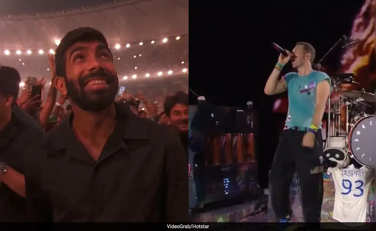 In jasprit bumrah's presence, coldplay Wins hearts with special song for India Superstar. Watch