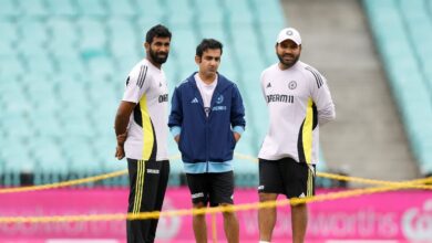 Jasprit Bumrah, Gautam Gambhir and Rohit Sharma