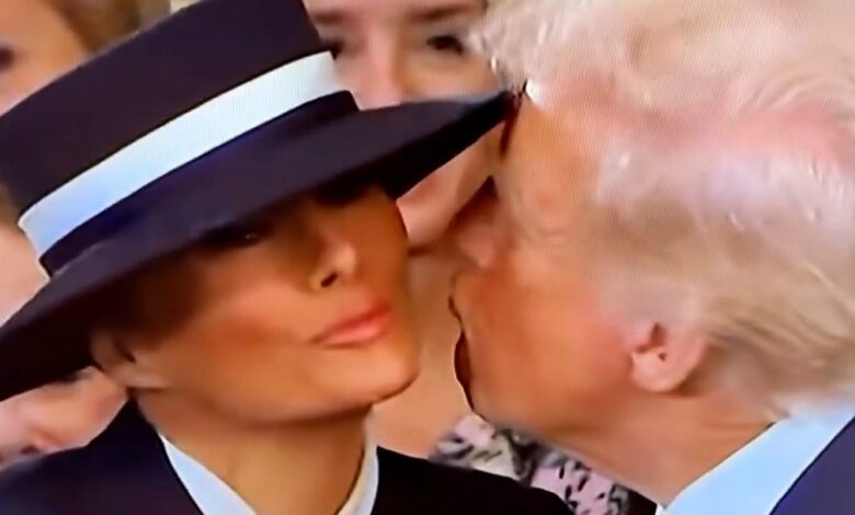 Trump and Melania's unique moment, see...