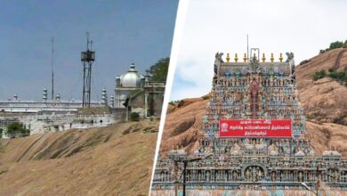 थिरुपरनकुंद्रम मंदिर पर मौजूद दरगाह और मंदिर