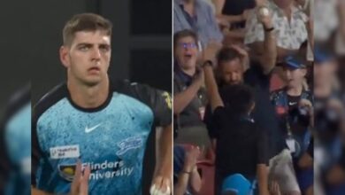 Epic Scenes In Big Bash League: Son Gets Hit For Six, Dad Catches Ball. watch