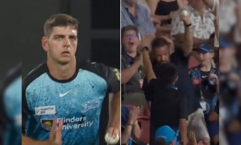 Epic Scenes In Big Bash League: Son Gets Hit For Six, Dad Catches Ball. watch