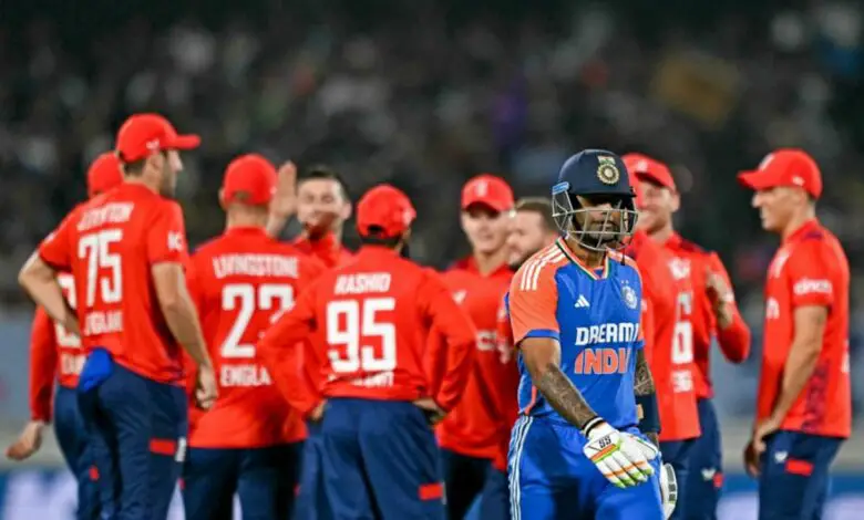 3rd T20i: Varun Chakravarthy's heroics in vain as India slump to 26-R loss vs england