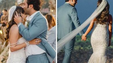 Aadar Jain ties the knot with Alekha Advani in Goa; newlyweds share first beachside wedding pics: “The Vow”