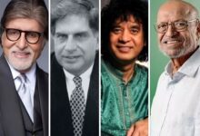 Amitabh Bachchan pays homage to Ratan Tata, Zakir Hussain, Shyam Benegal, and Dr Manmohan Singh; re-shares heartfelt art work