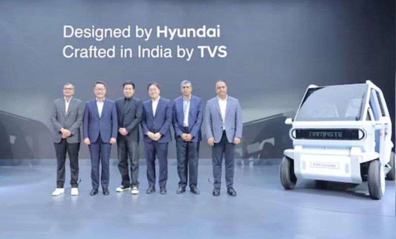 Bharat Mobility Global Expo 2025: Hyundai comes with TVS for small four-wheelers and three-wheelers छोटे चारपहिया व तिपहिया वाहनों के लिए TVS के साथ आई Hyundai