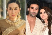 Karisma Kapoor Cheers for Aadar Jain and Alekha Advani in Dreamy Wedding Video: Bollywood News