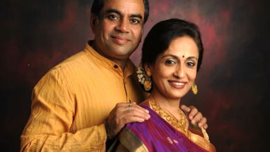 Paresh Rawal supports wife Swaroop Sampat at book launch on their wedding anniversary : Bollywood News