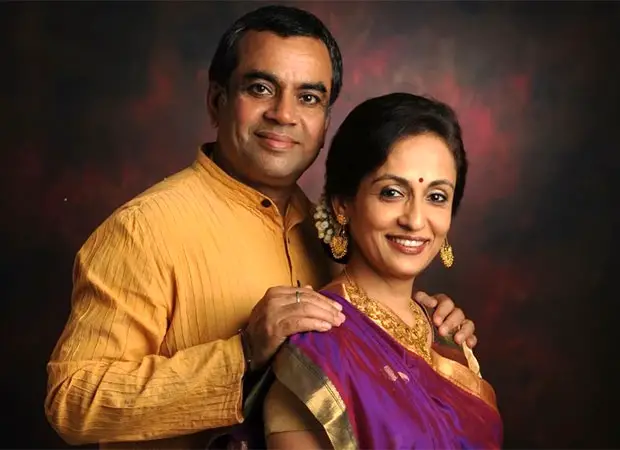 Paresh Rawal supports wife Swaroop Sampat at book launch on their wedding anniversary : Bollywood News