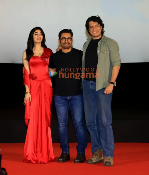 Photos: Aamir Khan, Junaid Khan, Khushi Kapoor, Advait Chandan and others snapped at the trailer launch of Loveyapa. Parties & Events