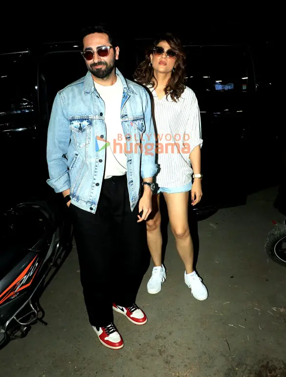 Photos: Ayushmann Khurrana and Tahira Kashyap snapped in Bandra