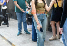 Photos: Krithi Shetty snapped outside a cafe in Bandra