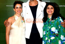 Photos: Sanya Malhotra, Nishant Dahiya and Arati Kadav snapped promoting their film Mrs.