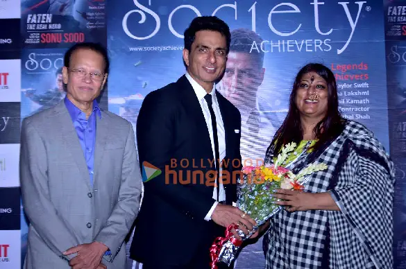 Photos: Sonu Sood graces the cover launch of 'Society Achievers' magazine | Parties & Events