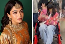 Rashmika Mandanna spotted in wheelchair at Hyderabad Airport; heads to Chhaava trailer launch : Bollywood News