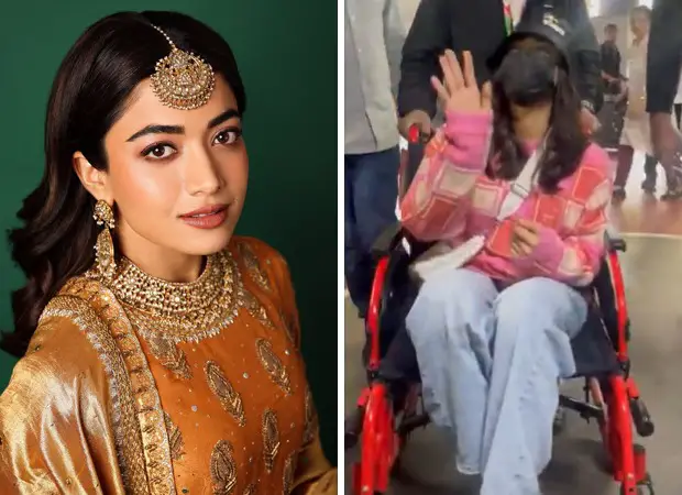 Rashmika Mandanna spotted in wheelchair at Hyderabad Airport; heads to Chhaava trailer launch : Bollywood News