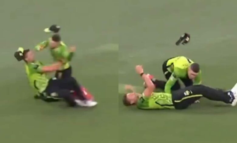 Horrific Collision Rocks Big Bash League. Australia Star Stretchered Off - Video