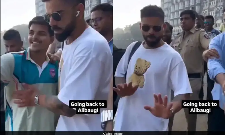 "Bhai Mera Raasta Mat Roko": Virat Kohli Frustrated By Fans On His Way To Alibaug. Videos