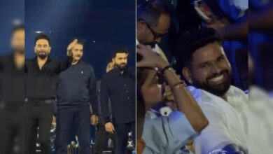 Rohit Sharma Calls Shreyas Iyer To Dance On Stage, Here's How The Batter Reacts. watch