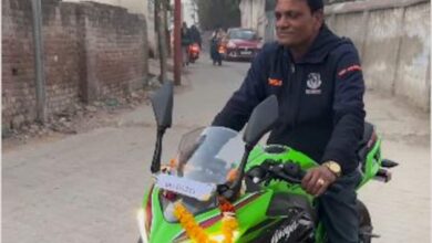 Rinku Singh's Father Goes To Work On Sports Bike Gifted By Son. Video Viral