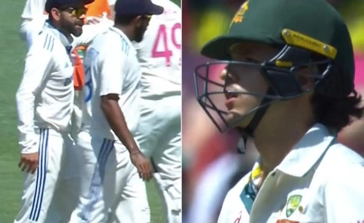 Virat Kohli, Jasprit Bumrah Brutally Sledge Sam Konstas In India vs Australia 5th Test, Mock Star. watch