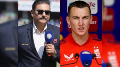 "No Smog ...": Sunil Gavaskar, Ravi Shastri Roast Harry Brook after varun chakravarthy scalps england star