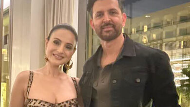 Ameesha Patel Calls Hrithik Roshan Her "Duggu Brosnan" in Heartwarming Reunion Photo at the Roshan's success party: bollywood news